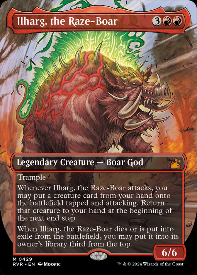 Ilharg, the Raze-Boar card front