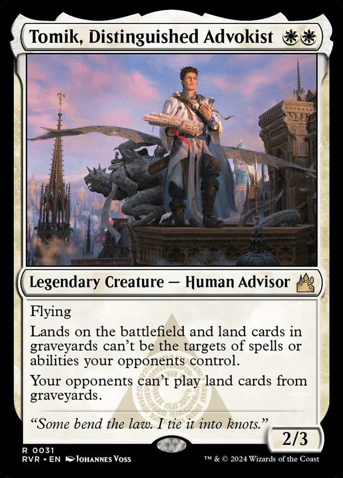 Tomik, Distinguished Advokist card front