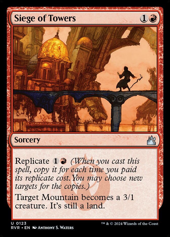 Siege of Towers card front