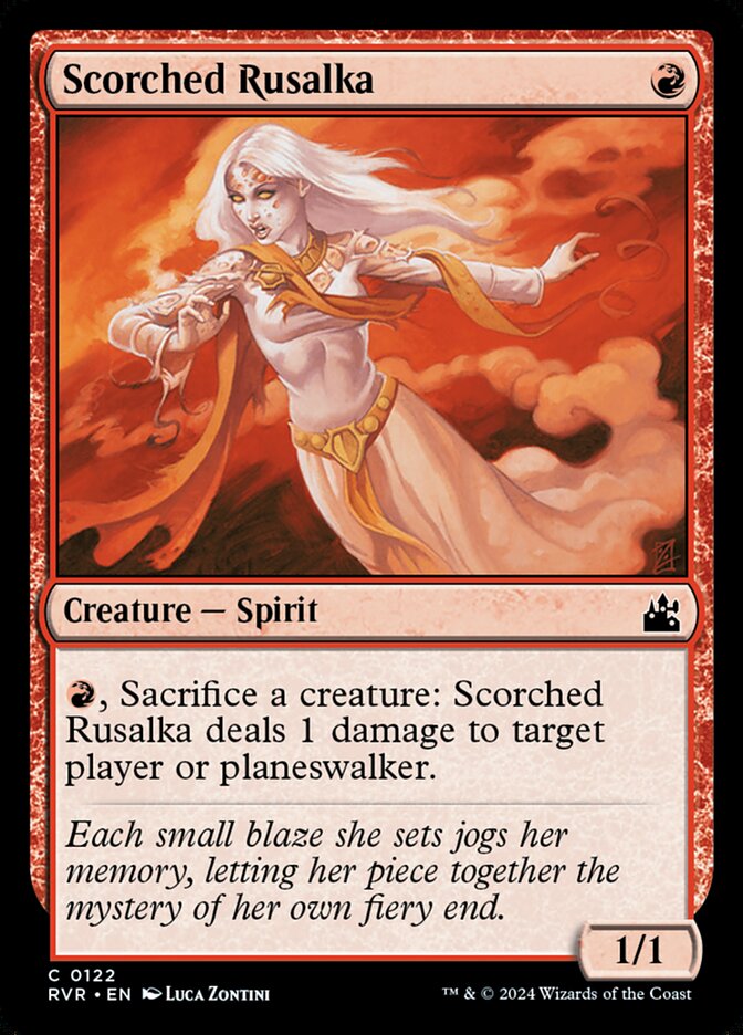 Scorched Rusalka card front