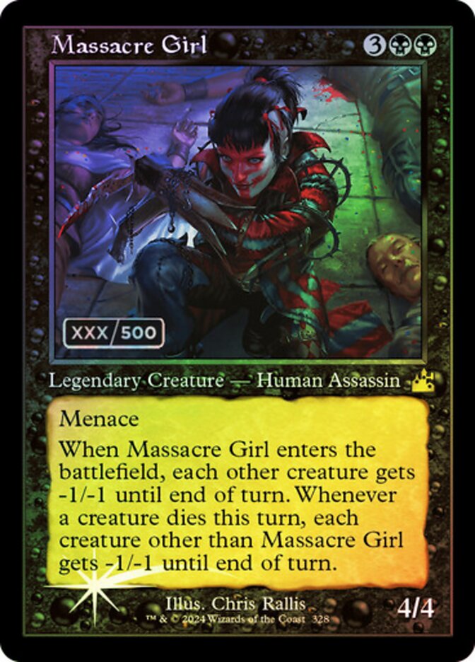 Massacre Girl card front