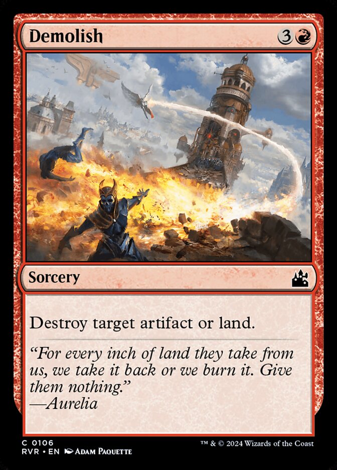 Demolish card front