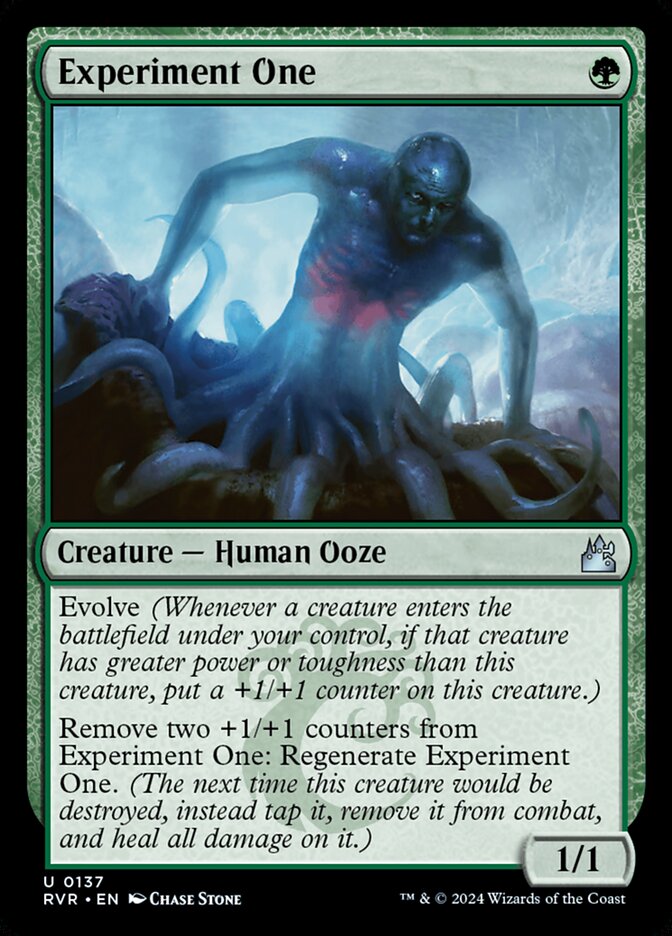 Experiment One card front