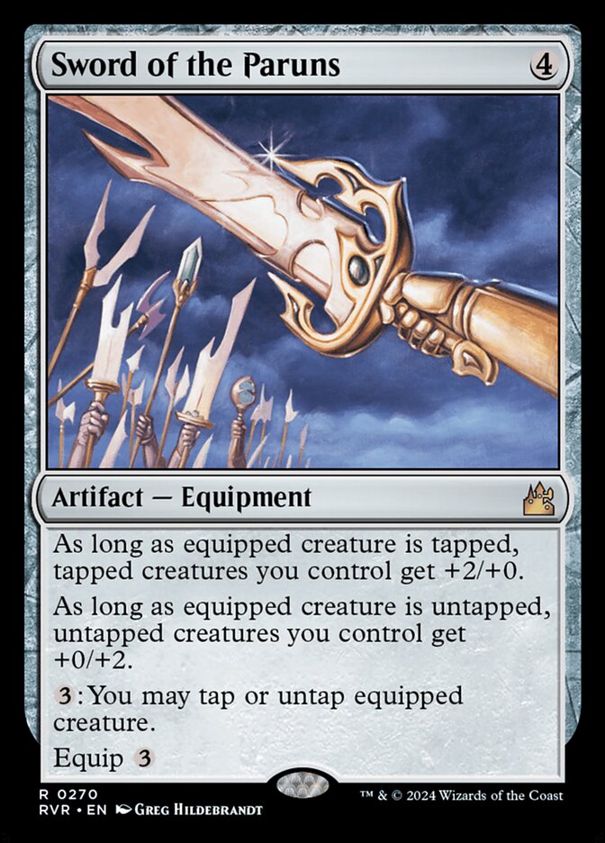 Sword of the Paruns card front