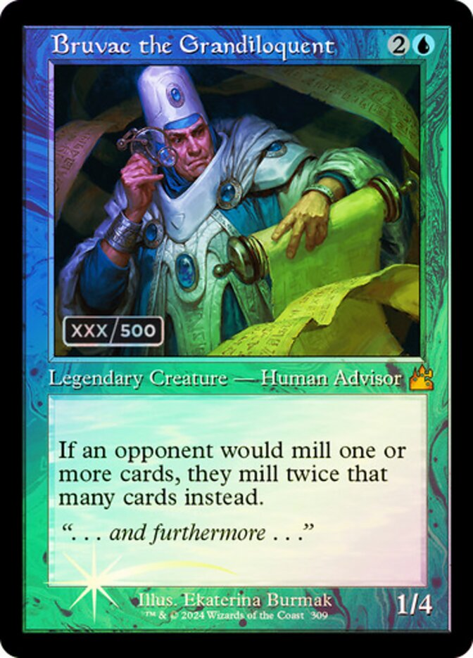 Bruvac the Grandiloquent card front