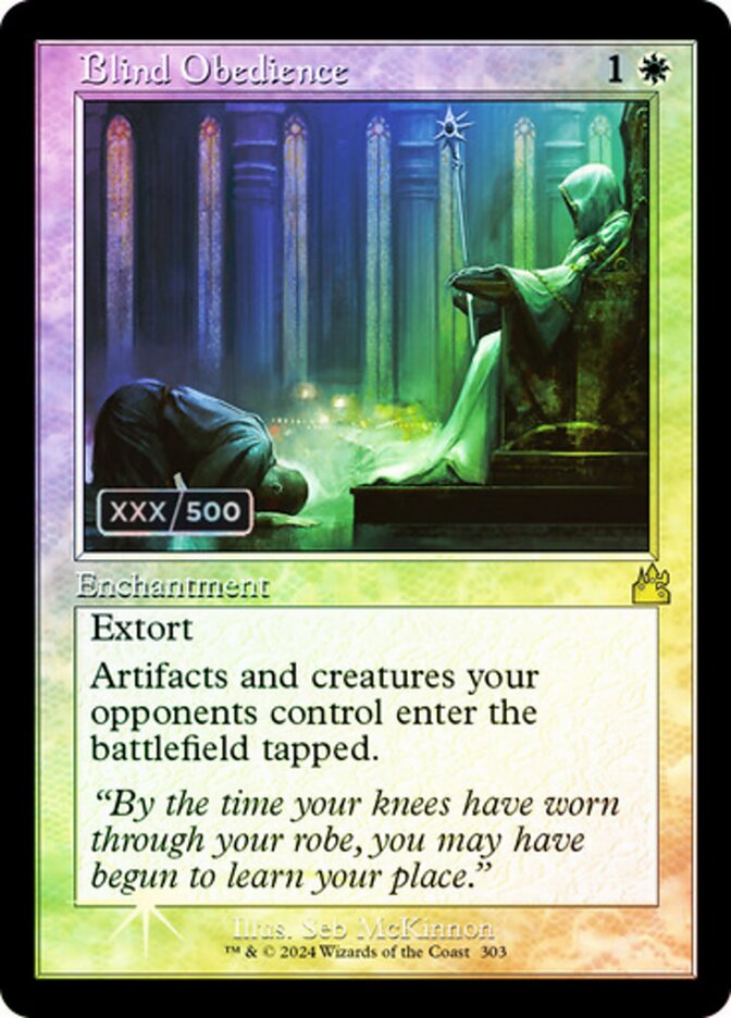 Blind Obedience card front