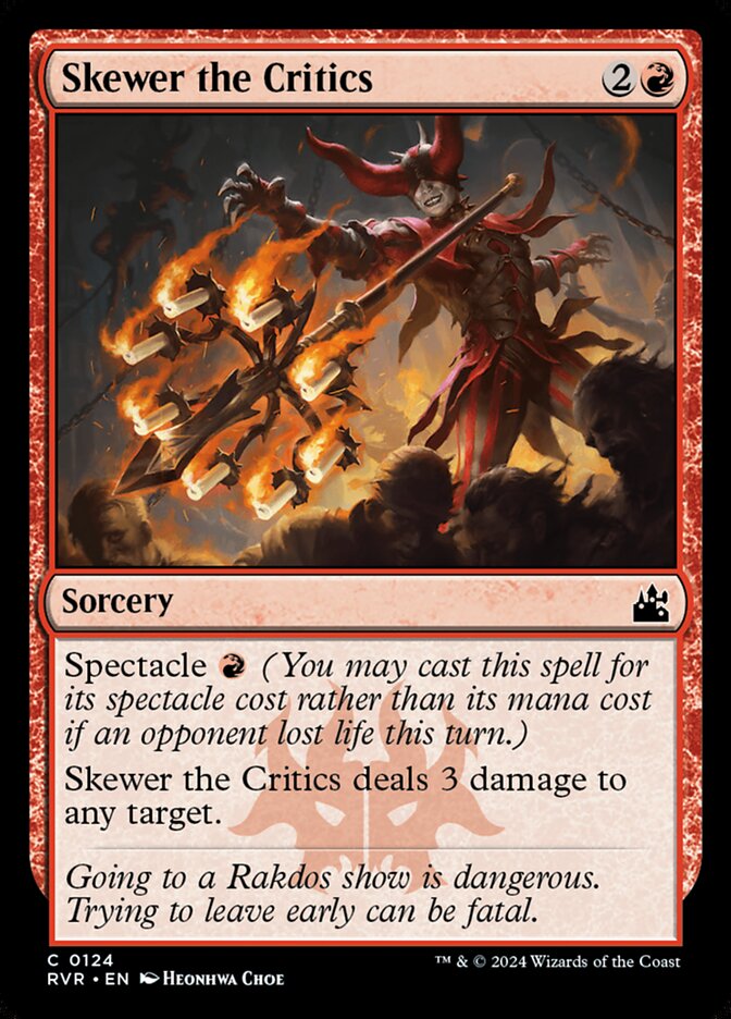 Skewer the Critics card front