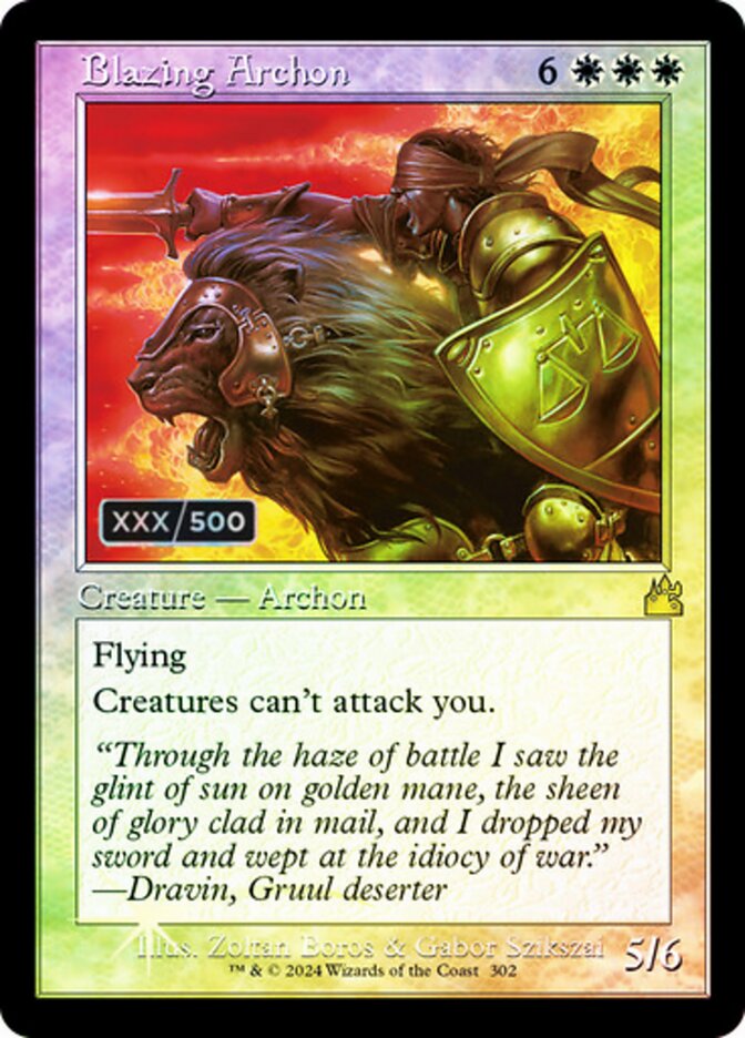 Blazing Archon card front