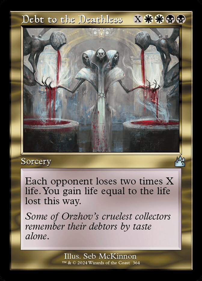 Debt to the Deathless card front