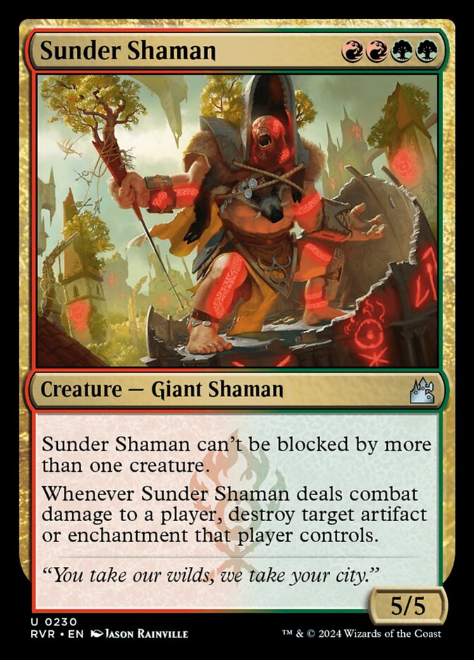Sunder Shaman card front