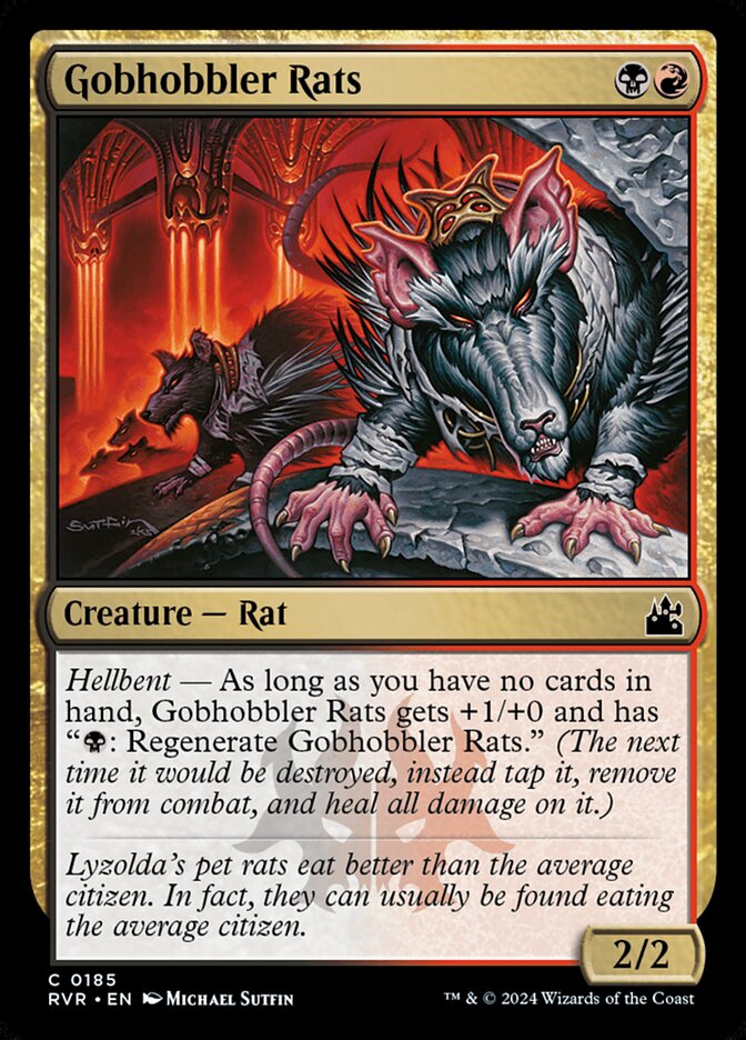 Gobhobbler Rats card front