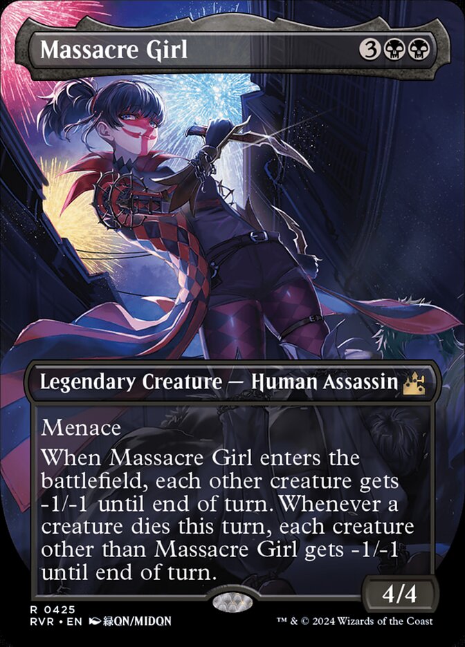 Massacre Girl card front