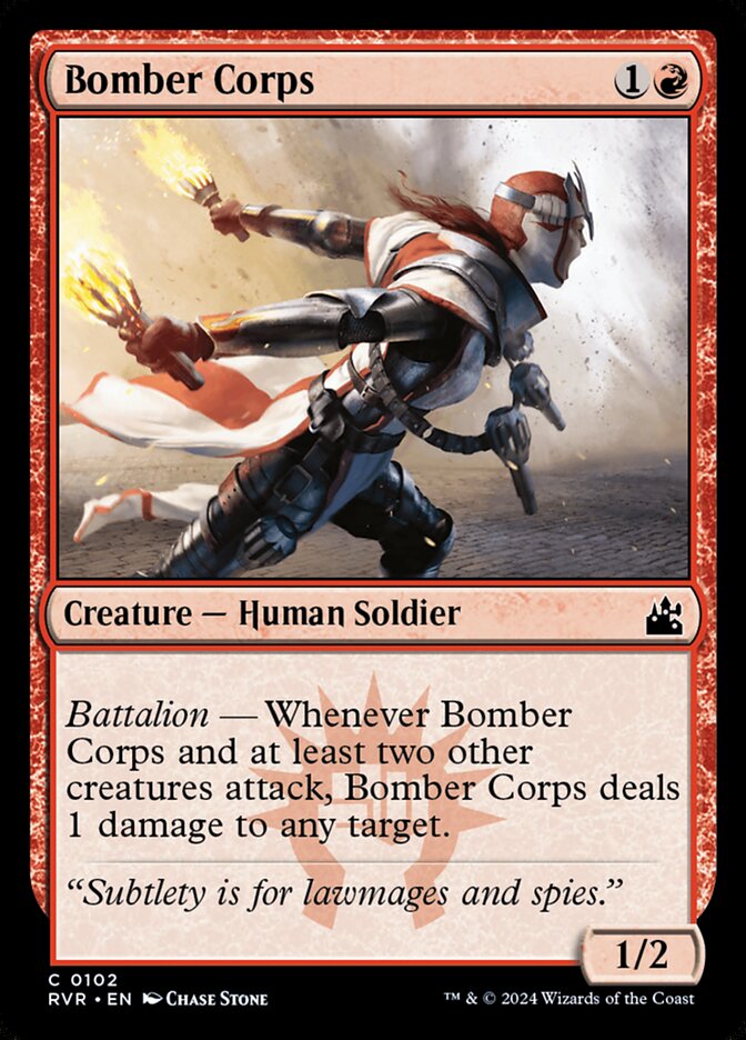 Bomber Corps card front