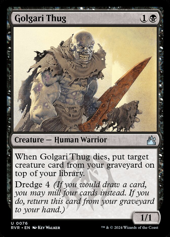 Golgari Thug card front