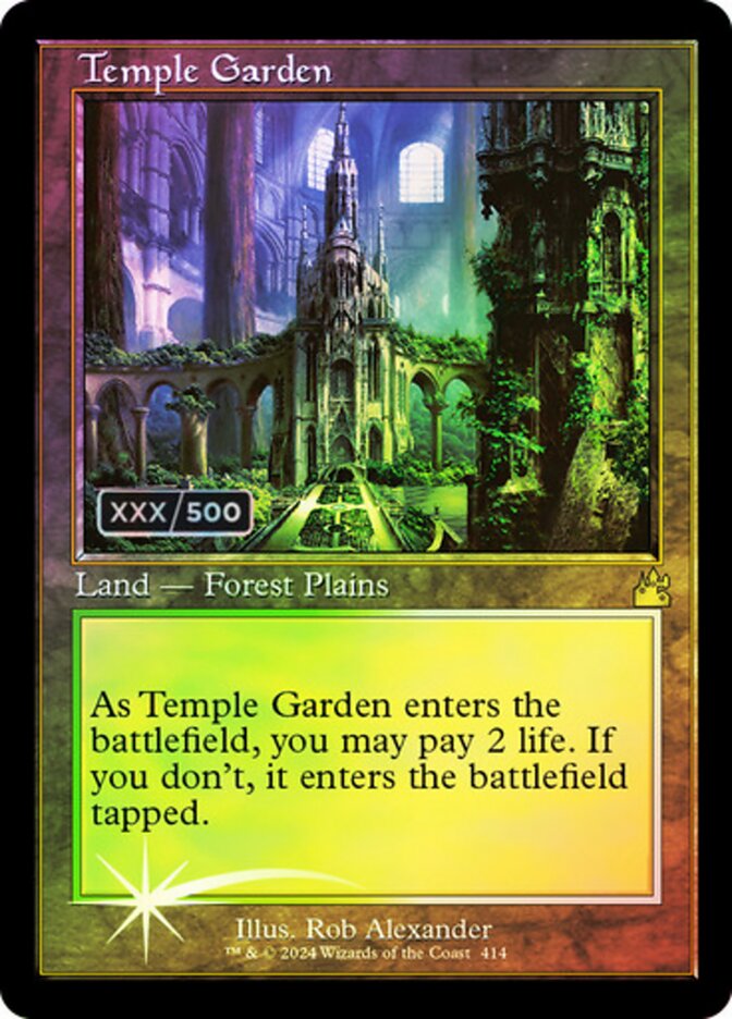Temple Garden card front