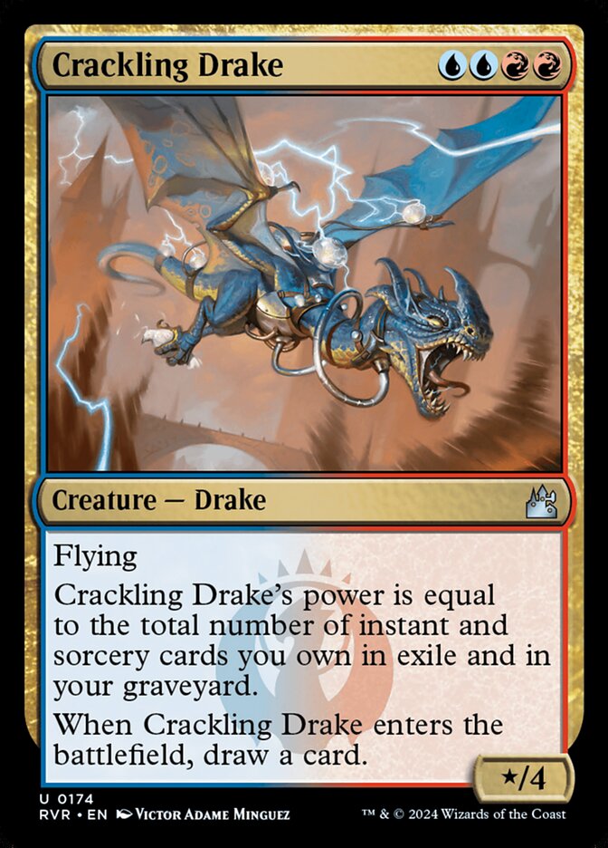 Crackling Drake card front