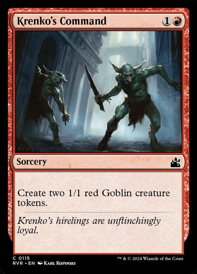 Krenko's Command card front
