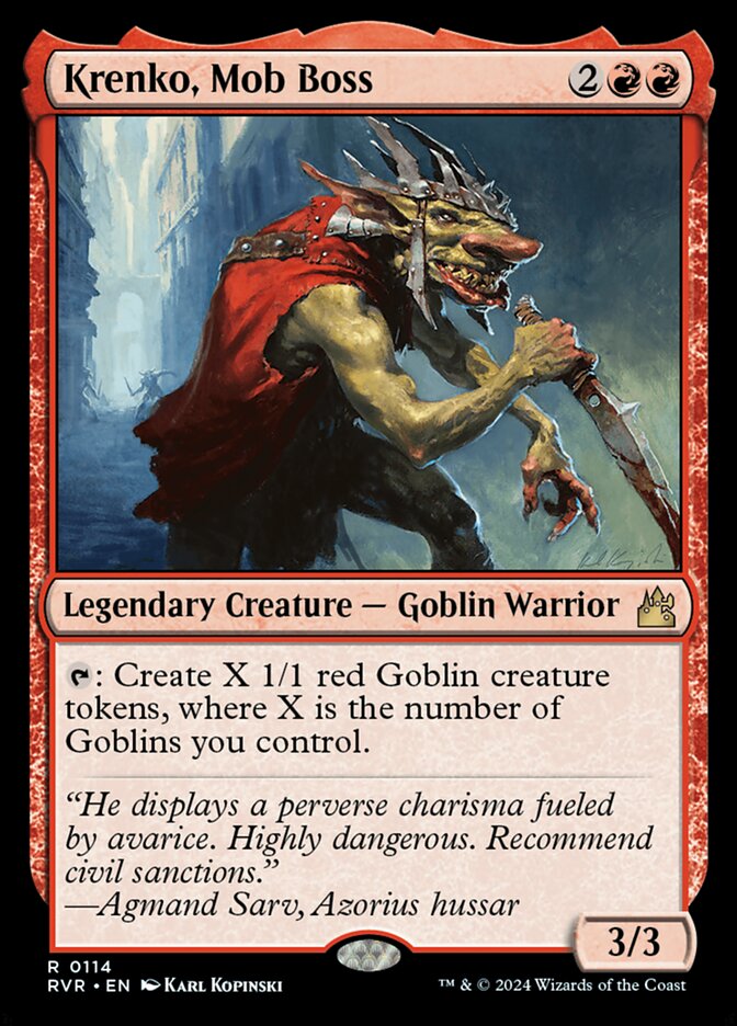 Krenko, Mob Boss card front
