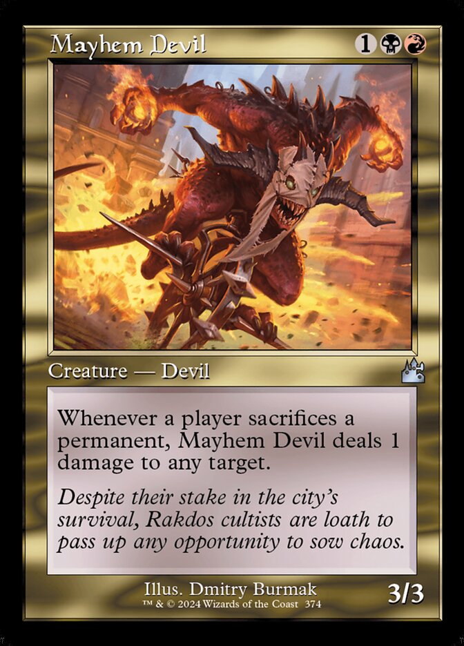 Mayhem Devil card front