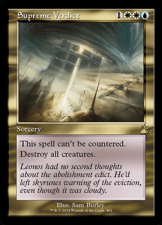 Supreme Verdict card front