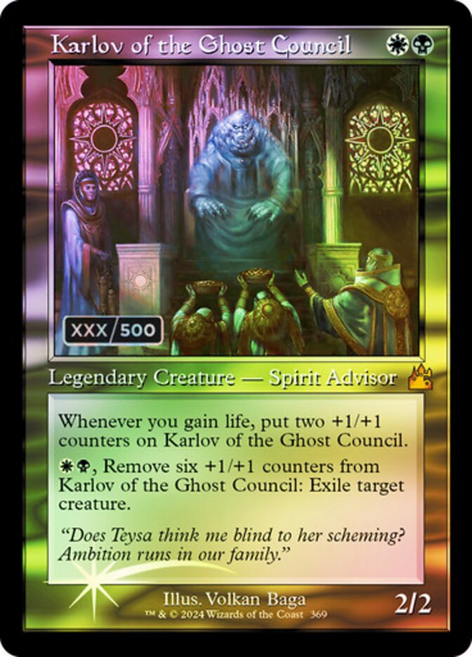 Karlov of the Ghost Council card front
