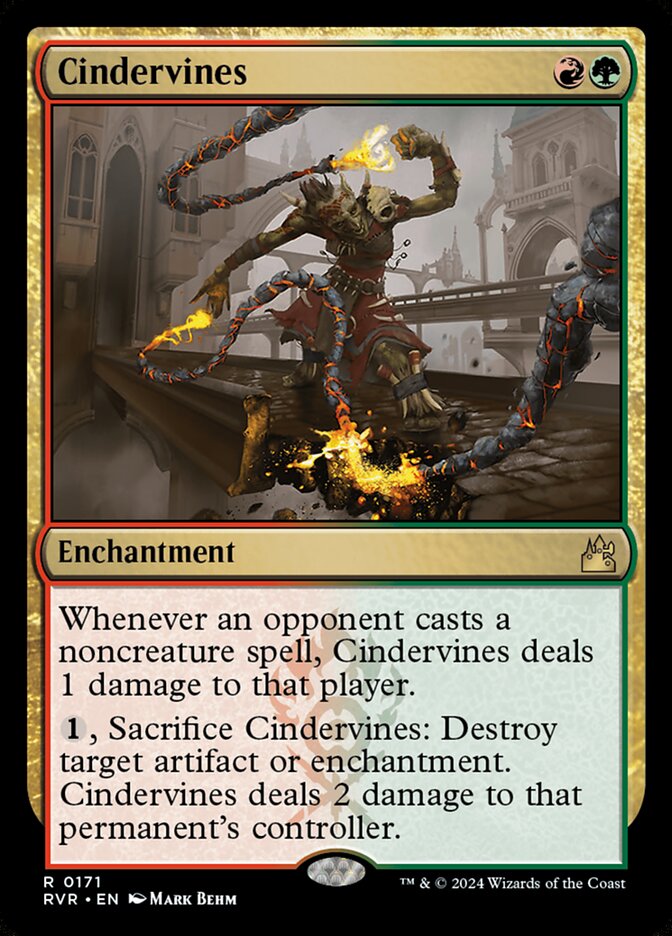 Cindervines card front