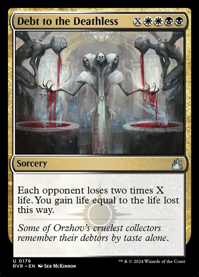 Debt to the Deathless card front