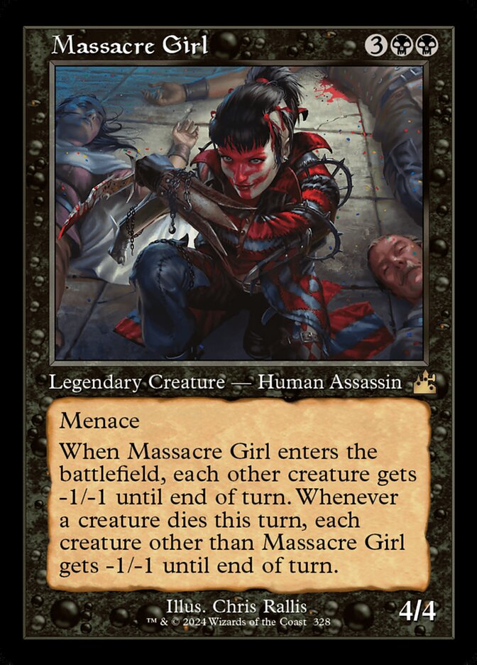 Massacre Girl card front