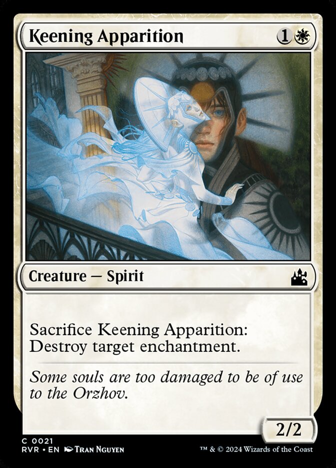 Keening Apparition card front
