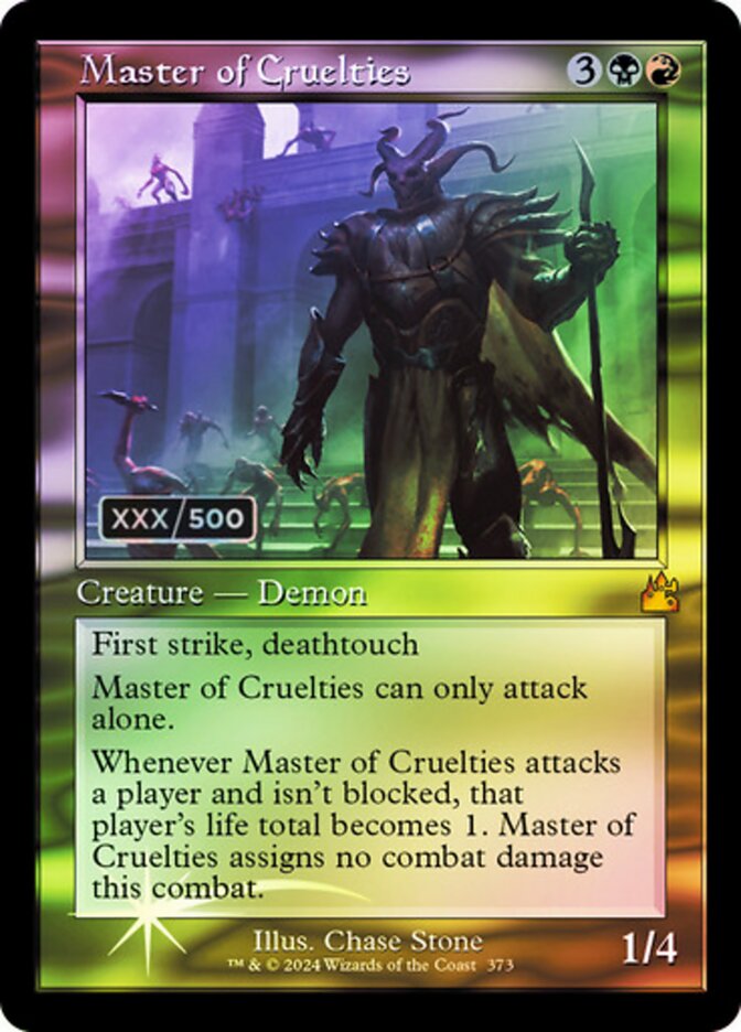 Master of Cruelties card front