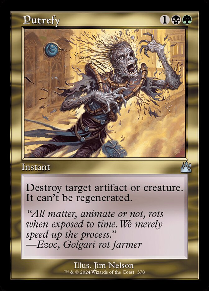 Putrefy card front