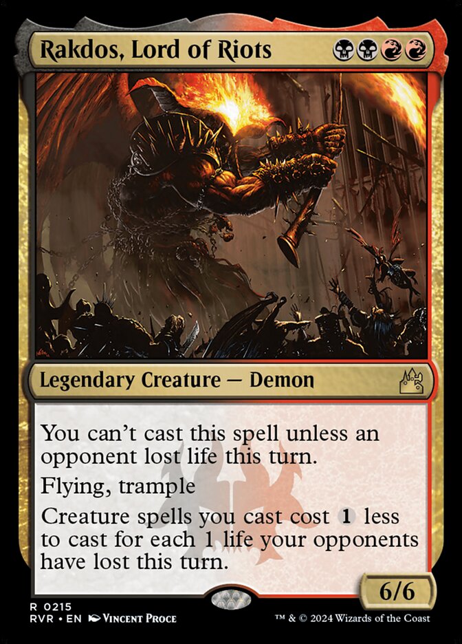 Rakdos, Lord of Riots card front