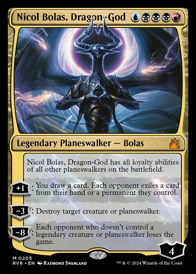 Nicol Bolas, Dragon-God card front