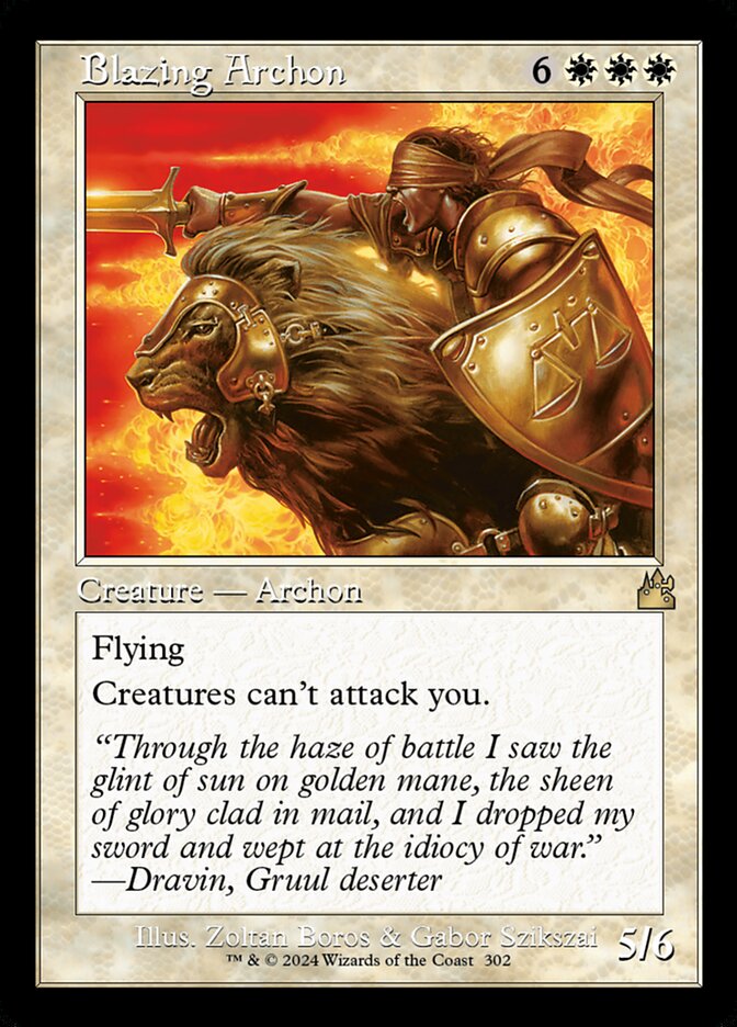 Blazing Archon card front