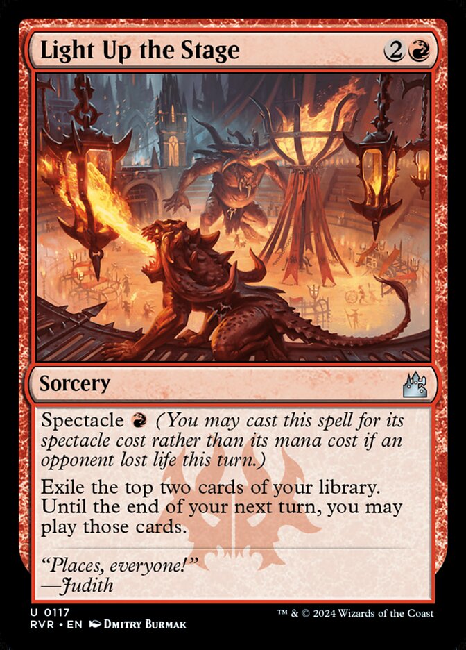 Light Up the Stage card front