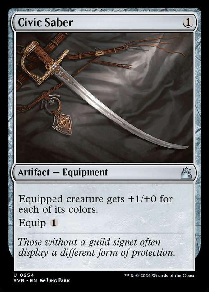 Civic Saber card front