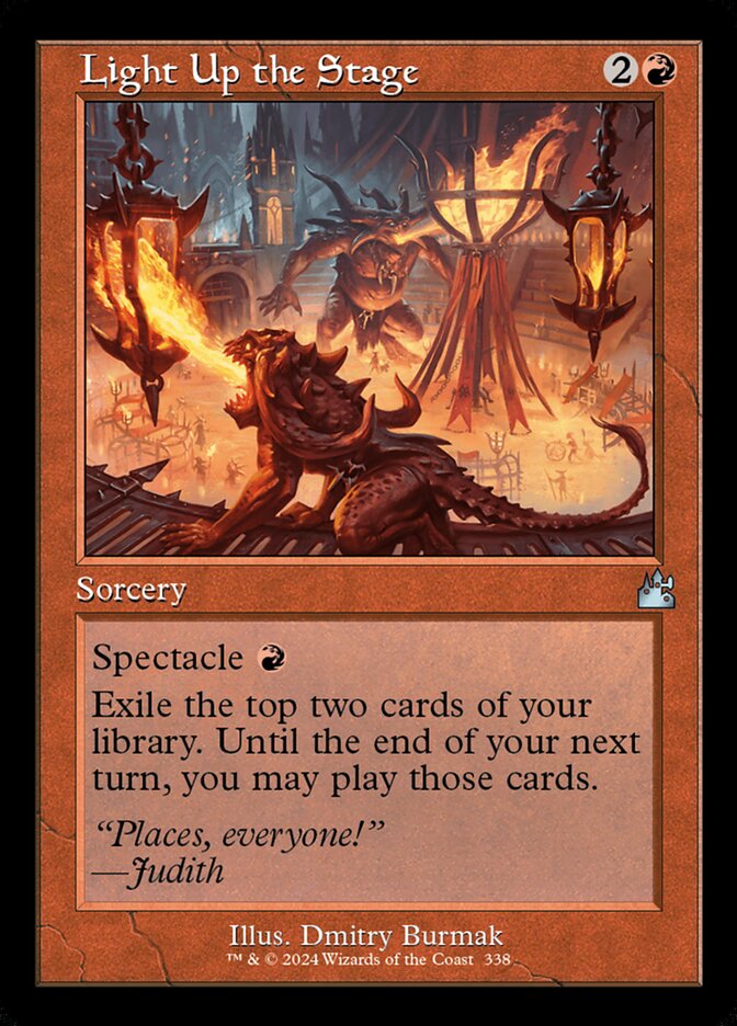 Light Up the Stage card front