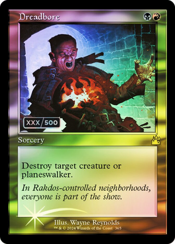 Dreadbore card front