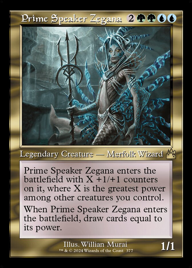 Prime Speaker Zegana card front