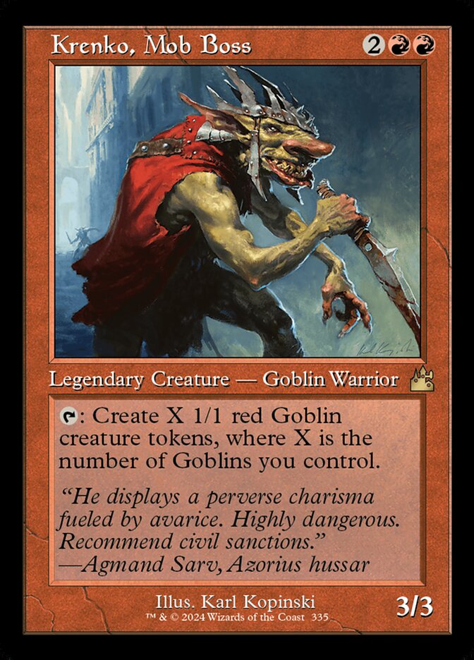 Krenko, Mob Boss card front