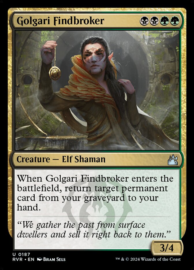 Golgari Findbroker card front