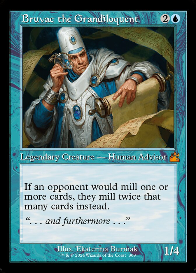 Bruvac the Grandiloquent card front