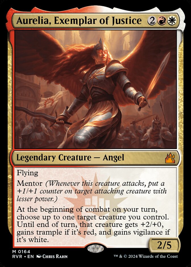 Aurelia, Exemplar of Justice card front