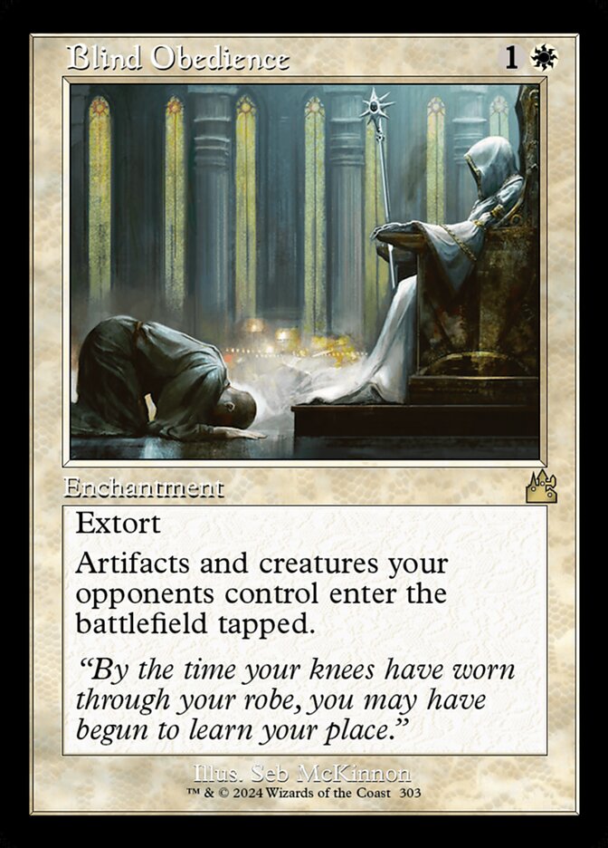 Blind Obedience card front