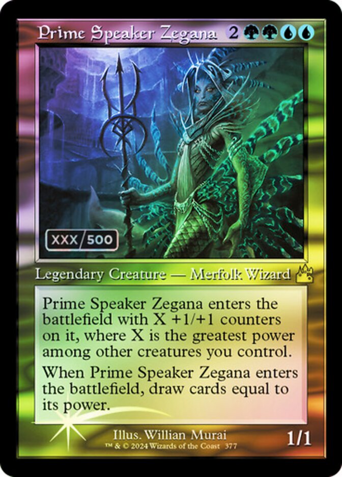 Prime Speaker Zegana card front