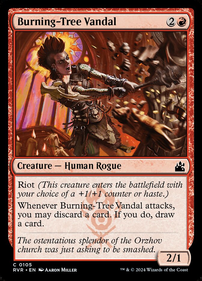 Burning-Tree Vandal card front