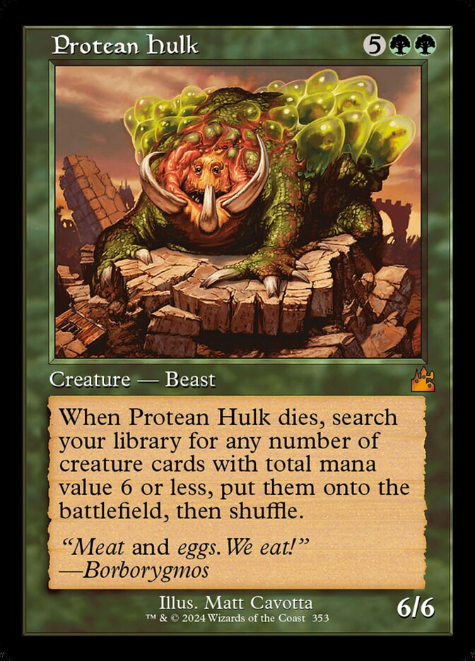 Protean Hulk card front