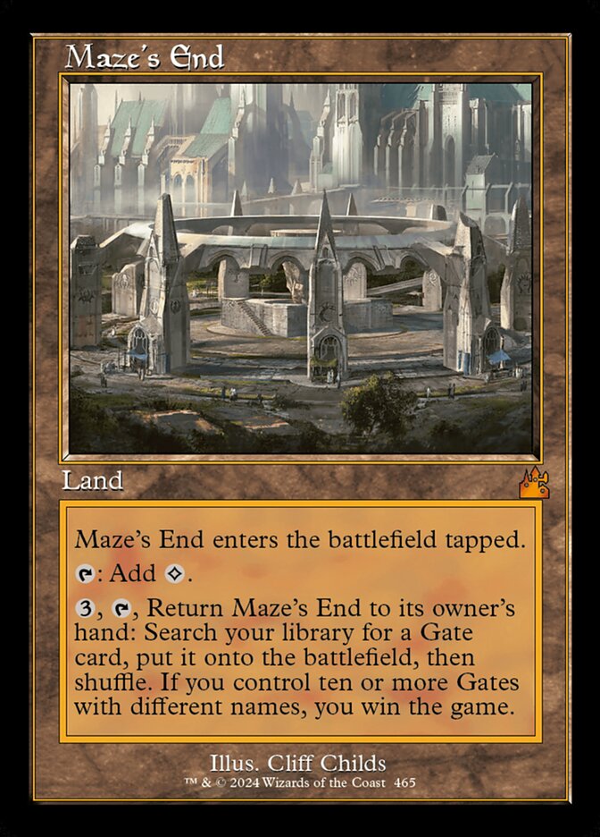 Maze's End card front