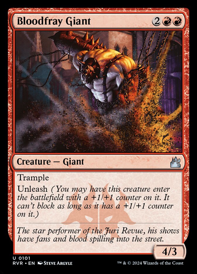 Bloodfray Giant card front