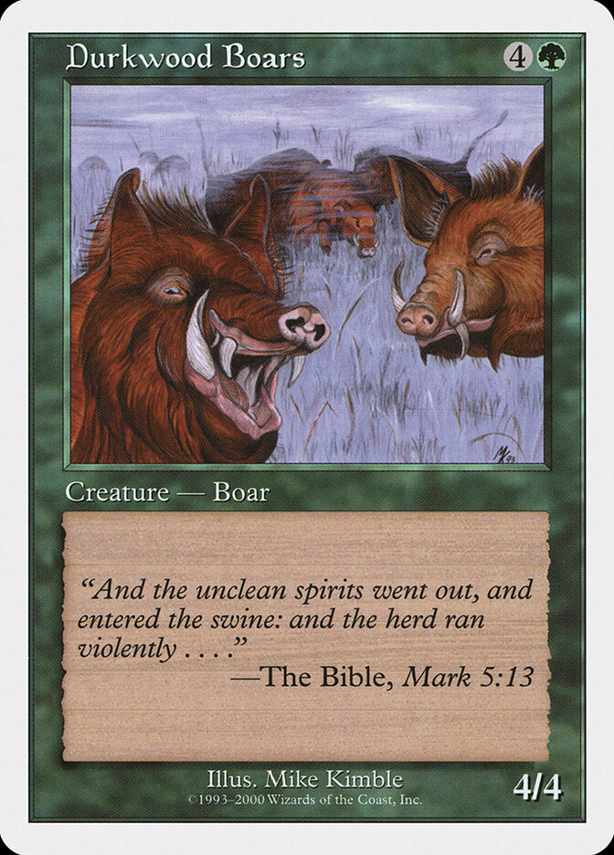 Durkwood Boars card front